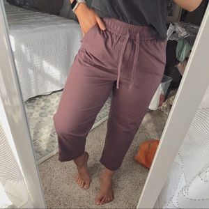 Purple Casual Pants